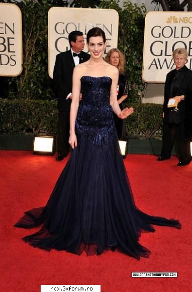 Anne Hathaway - poze de la globul de aur - ianuarie 11 - Fav' actors
