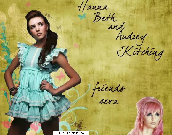ceva nu prea reusit cu audrey si hanna coca`s art
