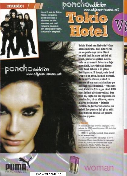 Tokio Hotel - uite k pun ji eu o pza din revista My band :D - Muzica